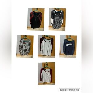 Quarter length sleeve tops